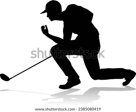 A golfer sports person playing golf 