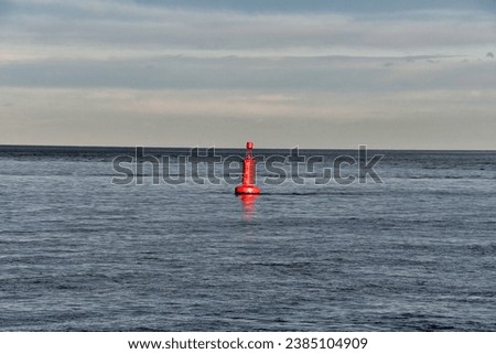 buoy on the sea, photo as a background, digital image