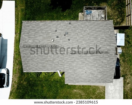 Residential Roofing Stock Photos - Drone