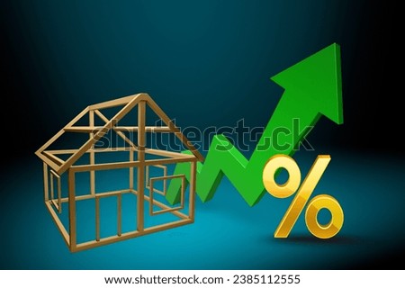 Home tax concept, real estate rates concepts.