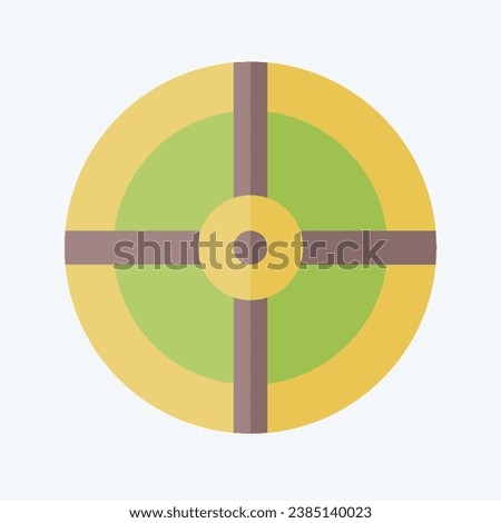 Icon Shield. related to Celtic symbol. flat style. simple design editable. simple illustration