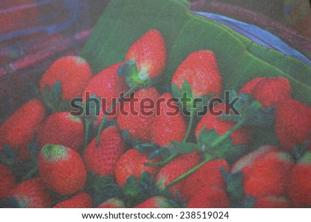 strawberry paper picture