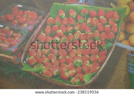 strawberry paper picture