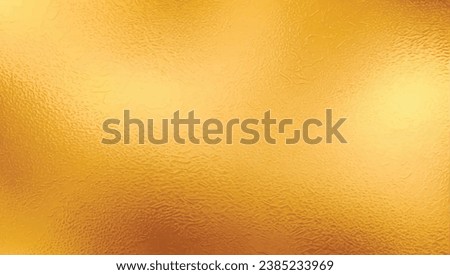 Gold foil leaf texture 2, glass effect, background vector illustration