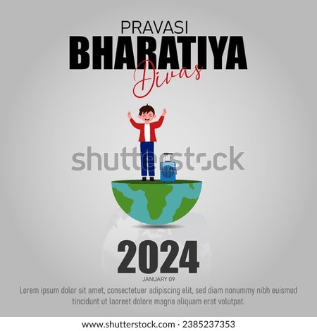 Pravasi Bharatiya Divas, or Non-Resident Indian Day, is a celebration of the Indian diaspora's contributions and connections to their homeland. Royalty-Free Stock Photo #2385237353