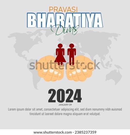 Pravasi Bharatiya Divas, or Non-Resident Indian Day, is a celebration of the Indian diaspora's contributions and connections to their homeland. Royalty-Free Stock Photo #2385237359