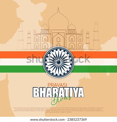 Pravasi Bharatiya Divas, or Non-Resident Indian Day, is a celebration of the Indian diaspora's contributions and connections to their homeland. Royalty-Free Stock Photo #2385237369