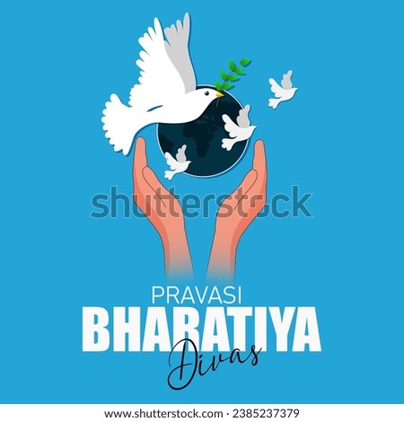 Pravasi Bharatiya Divas, or Non-Resident Indian Day, is a celebration of the Indian diaspora's contributions and connections to their homeland. Royalty-Free Stock Photo #2385237379