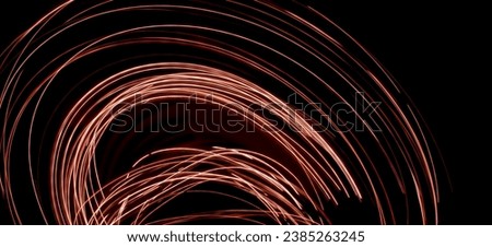 Luminous  lines on a black background