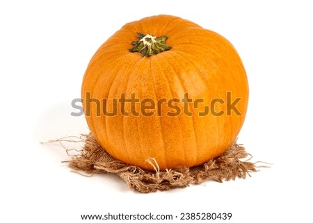 Whole pumpkin, isolated on white background