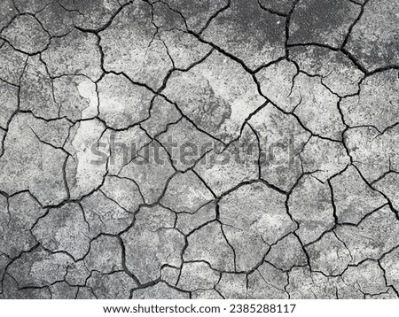 Cracks on the surface of the earth. Drought. Cracks after rainy weather. Natural background. Patterns on the surface of the earth. Earth texture.