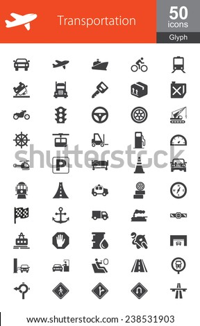 Transportation Mono Color icons