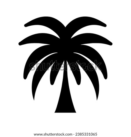 palm tree icon vector isolated