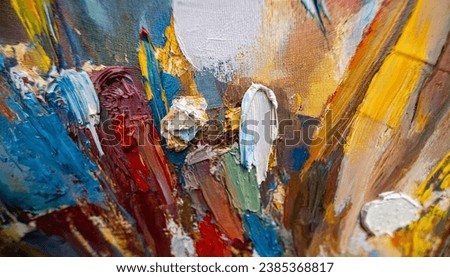 Colorful Abstract Art On Canvas