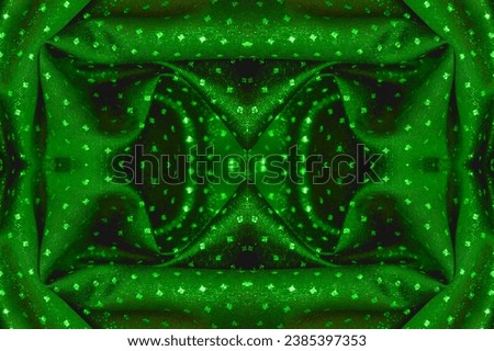 seamless texture. Fabric with a metallic sheen in small polka dots. Green color Admire this mesmerizing seamless texture Luminous, this shimmery fabric will make everyone talk. Decorate your project