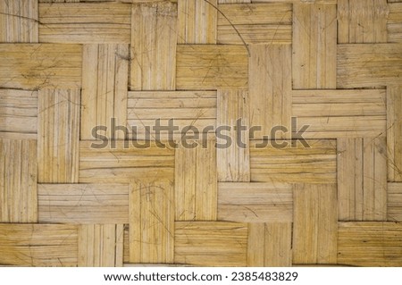 Indonesia Woven Bamboo or Bilik traditional wood from Indonesia, bamboo room, for background