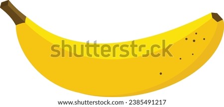 Fresh yellow banana isolated on white
