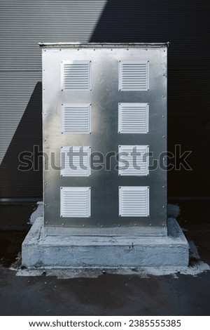 Photo of a cold air vent  unit outside