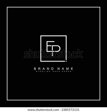 Abstract Letter EP Logo - Initial Monogram Template for Alphabet E and P
