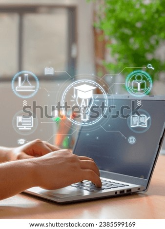 Vertical photo on Educational and Research-Focused AI: Collaborative Learning with Technology Royalty-Free Stock Photo #2385599169