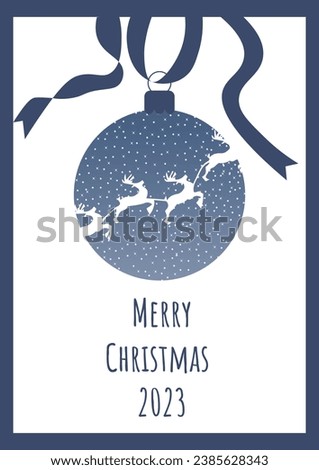 A Simple christamas card 2023 Royalty-Free Stock Photo #2385628343