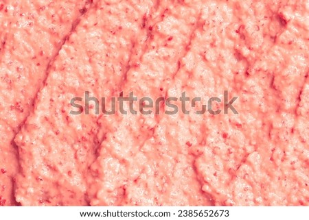 Fruit yogurt ice cream. Smoothies from fresh fruits and berries. Ice cream texture. Delicious sweet dessert close-up as a background.