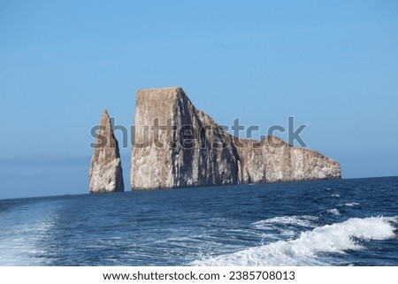 A raw photo of kicker rock found in Galapagos Island. This photo was taken during my vacation in the Island.
