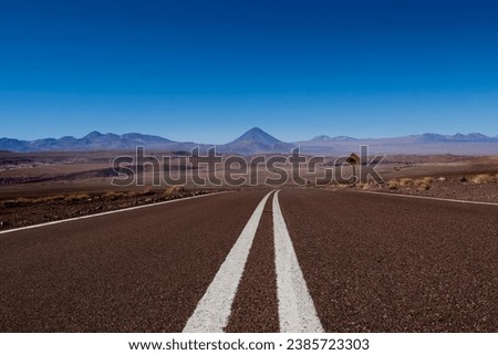 Photos of landscapes of the Atacama Desert, Chile Royalty-Free Stock Photo #2385723303