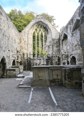Muckross Abbey in Killarney, ireland Royalty-Free Stock Photo #2385775205
