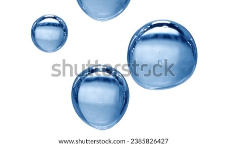 Water bubbles on a white background Royalty-Free Stock Photo #2385826427