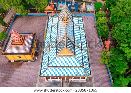 Ancient architecture of the ancient Khmer-krom pagoda in Soc Trang