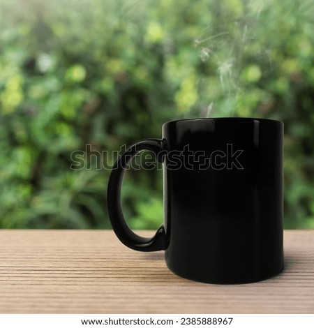Photo coffee cup with background
