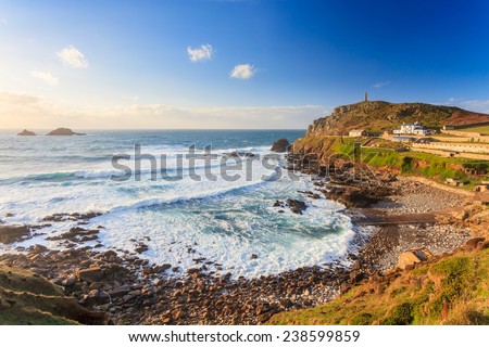 Overlooking Priests Cove at Cape Cornwall near St Just Cornwall England UK Europe