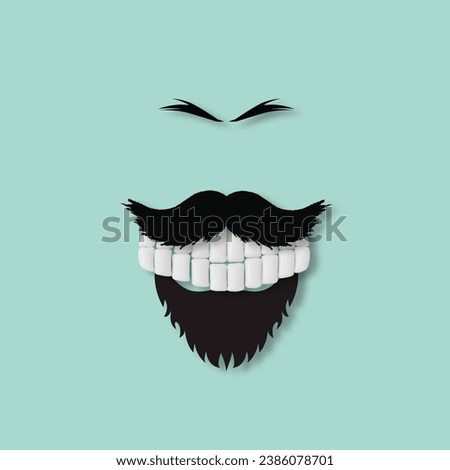 Creative layout of human teeth made with white sugar free chewing gums on pastel green background. Minimal concept. Trendy chewing gum marketing idea. Flat lay, top of view. Chewing gum aesthetic.