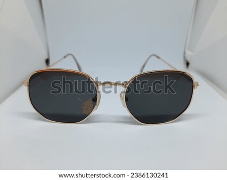 fashion glasses - eyewear accessories with unique designs that are much sought after by adults are photographed on a white background