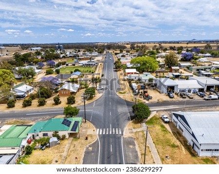 Aerial View taken from a drone at Delungra, NSW, Australia