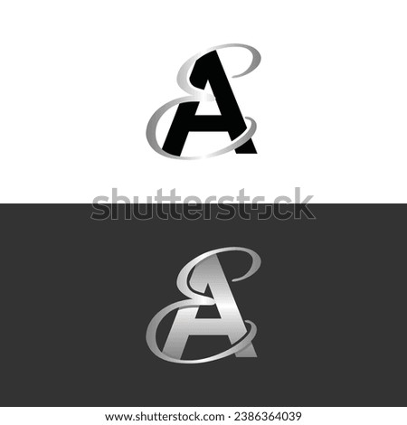 Letter AE luxury modern monogram logo vector design, logo initial vector mark element graphic illustration design template Royalty-Free Stock Photo #2386364039