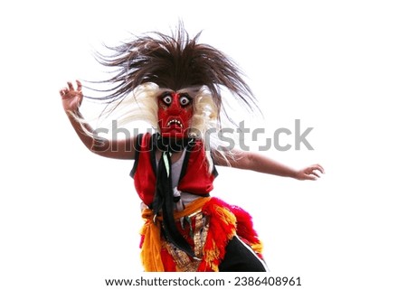 portrait of a "bujang ganong" dancer