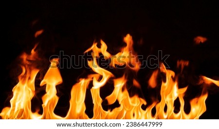 black background flame picture.Abstraction Fire.flames on a black background