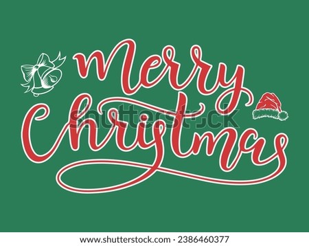 Merry Christmas design vector image