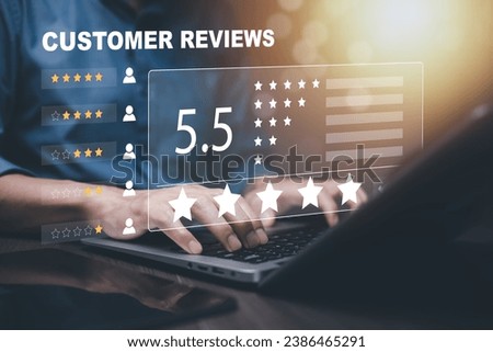 Experience of Customers and Users give ratings on online service on application smartphone, Satisfaction feedback and review give best quality good product survey ranking in top online business.