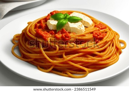 A picture of a delicious Italian spaghetti dish with delicious cheese