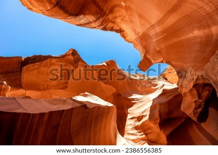 Antelope canyon in Arizona state