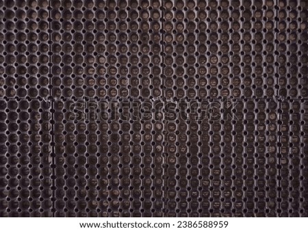 rubber foot mat with close up