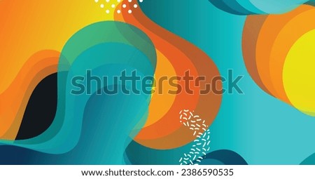 Abstract liquid wave background with colorful background. Fluid wavy shapes design