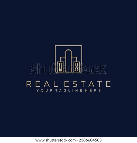 Initials Real estate vector logo design Real estate logo Property logo Home logo