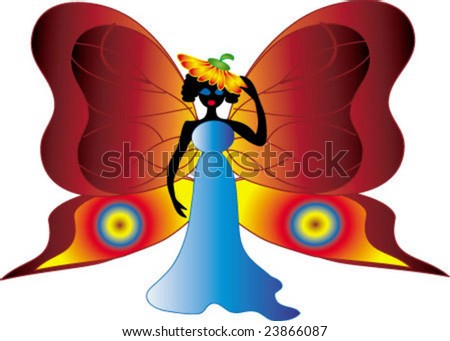 beautiful butterfly fairy