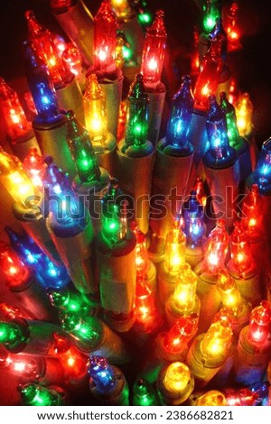 Christmas lights with our stunning stock photo collection. From twinkling fairy lights to vibrant LED displays, capture the magic of the holiday season in every frame