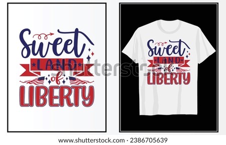 4th of July T-shirt Vector Design