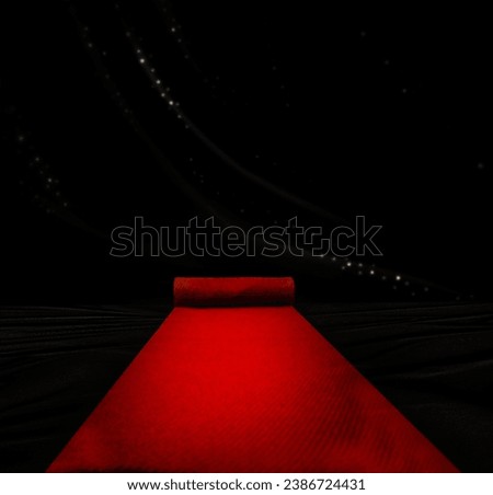 Red Carpet with Royal Entrance Background
